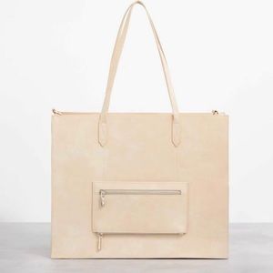 Beis work tote beige